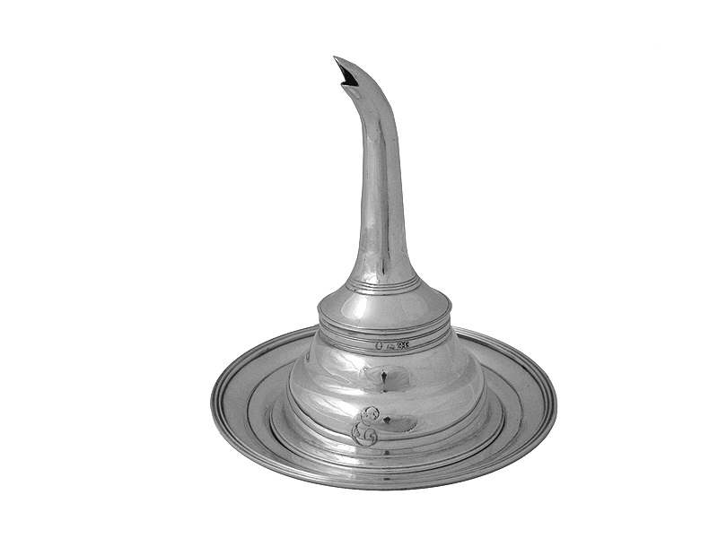 Georgian Silver Wine Funnel and Stand 1798